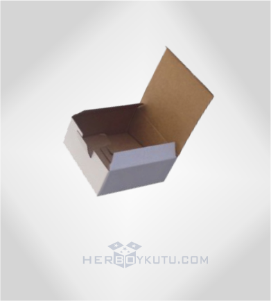 13,5x13,5x6,5 cm Ölçü Hazır Beyaz Kutu İmalatı Toptan Kutu Üretimi